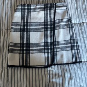 Joe Fresh Black and White Plaid Mini Skirt